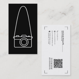 Eenvoudige Camera Minimale Whimsical Fotografie Visitekaartje