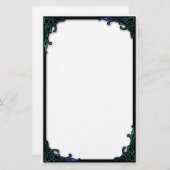 Eenvoudige Celtic Knot Border Briefpapier (Voorkant / Achterkant)