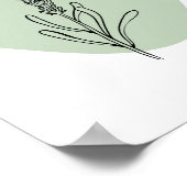 Eenvoudige Chic Abstracte minimalistische Boho Sty Poster (Hoek)