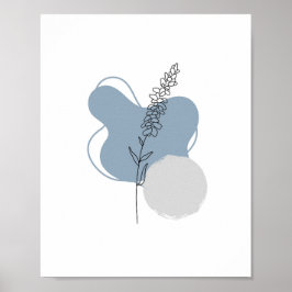 Eenvoudige Chic Abstracte minimalistische Boho Sty Poster