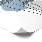 Eenvoudige Chic Abstracte minimalistische Boho Sty Poster (Hoek)