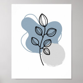 Eenvoudige Chic Abstracte minimalistische Boho Sty Poster