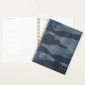 Eenvoudige Chic Blue Mountains met gouden accenten Planner (Display)