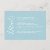 Eenvoudige Chic Calligrafie Huwelijksdetails Bijla