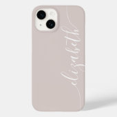 Eenvoudige Chic Calligraphy Name Case-Mate iPhone Case (Achterkant)