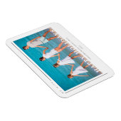 Eenvoudige Chic-kersttypografie Foto's Magneet (Rechterzijde)