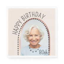 Eenvoudige chique 80e verjaardag Roos gouden boogf