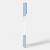 Eenvoudige chique klassieke boog blauw monogram na Case-Mate iPhone case (Achterkant / Rechts)