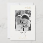 Eenvoudige chique lintboog | Off White Sla de datu Kaart (Voorkant)