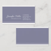 Eenvoudige Chique Plain Elegant Professioneel Mode Visitekaartje (Voorkant / Achterkant)