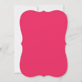 Eenvoudige Chique Vijftig & FABULOUS! Roze Verjaar Kaart (Achterkant)