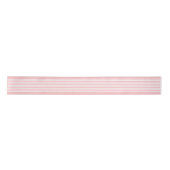 Eenvoudige chique witte strepen patroon op blush r lint (Voorkant)