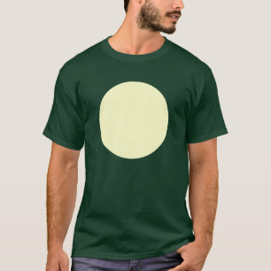 Eenvoudige cirkel - Bleek geel T-shirt