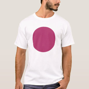 Eenvoudige cirkel - Crimson T-shirt
