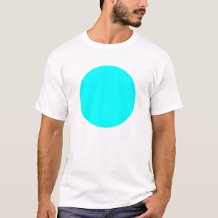 Eenvoudige cirkel - Cyaan T-shirt