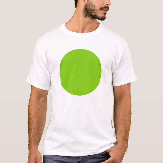 Eenvoudige cirkel - Martian Green T-shirt (Voorkant)