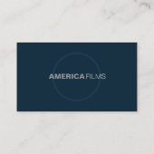 Eenvoudige cirkel visitekaartje (Achterkant)