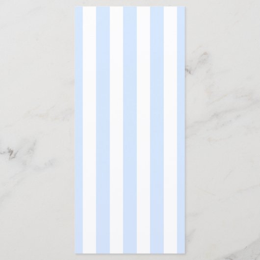 Eenvoudige Clam Shell Blauw en Witte Kust bruiloft Menu (Achterkant)