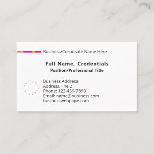 Eenvoudige Classic Business Corporate Logo Roze Si Visitekaartje