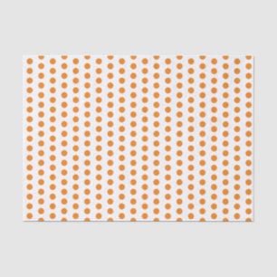 Eenvoudige Classic Oranje Polka Dots tissue papier