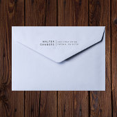 Eenvoudige Classy Aangepaste Naam & Terugkeeradres Rubberstempel