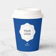 Eenvoudige Cobalt Blue Business Logo Custom