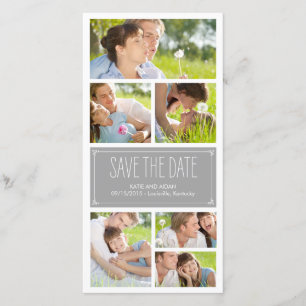 Eenvoudige collage Save The Date fotokaarten