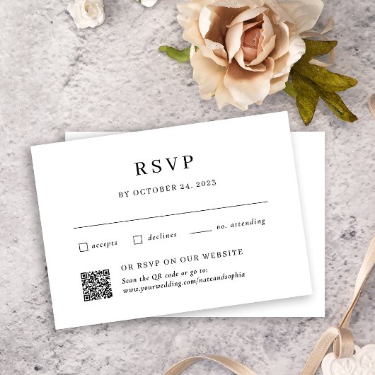 Eenvoudige combinatie van traditionele en QR-code  Informatiekaartje