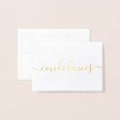 Eenvoudige condoleances en sympathie folie kaarten (Voorkant met envelop)