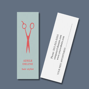 Eenvoudige Cool Hair Stylist Appointcard Mini Visitekaartjes