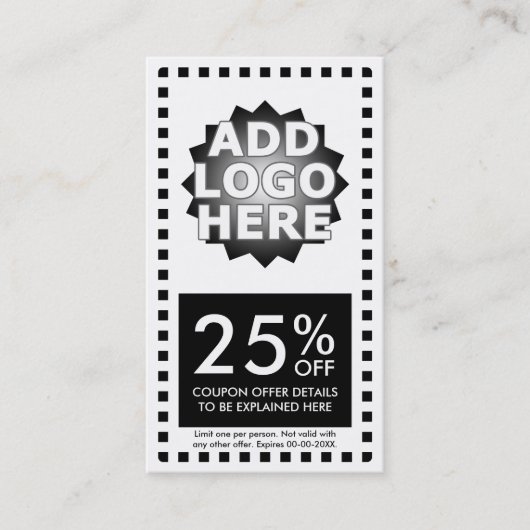 eenvoudige coupon (Voorkant)