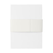 Eenvoudige Cream Monogram Elegante bruiloft Uitnodigingen Wikkel (Achterkant Voorbeeld)