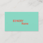Eenvoudige creatieve bakkerij twee kanten visitekaartje (Voorkant)