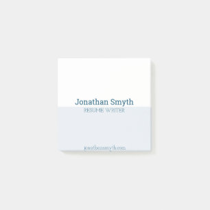 Eenvoudige creditcards voor White and Blue Company Post-it® Notes