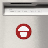 eenvoudige cupcake / muffin magneet (Insitu (Vaatwasser))