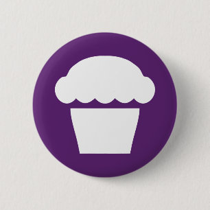 eenvoudige cupcake muffin ronde button 5,7 cm
