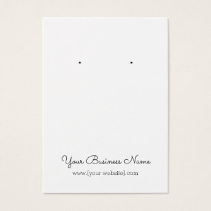 Eenvoudige cursieve aangepaste scriptbewerkingskaa visitekaartje