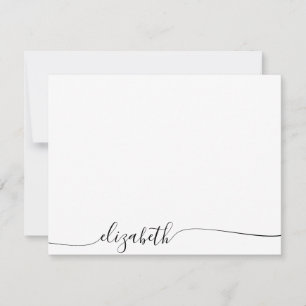 Eenvoudige cursieve Persoonlijke Naam van het Manu Notitiekaartje