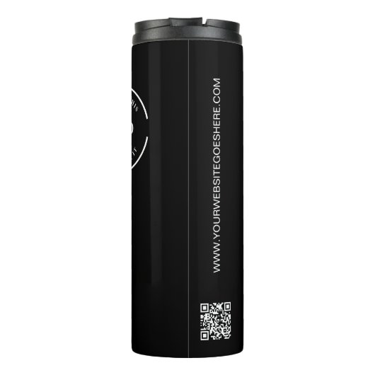 Eenvoudige Custom Company Logo QR code website Thermosbeker (Achterkant)