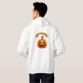 Eenvoudige Custom Happy Halloween Hoodie (Achterkant volledig)