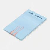 Eenvoudige Cute Custom Summer Ocean Lake Pool Post-it® Notes (Schuin)