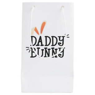Eenvoudige Daddy Bunny Pasen Typografie Cadeauta Klein Cadeauzakje