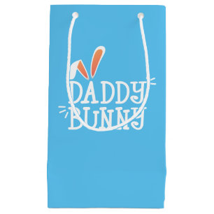 Eenvoudige Daddy Bunny Pasen Typografie Cadeauta Klein Cadeauzakje