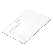 Eenvoudige dagelijkse planner notitieblok (Schuin)