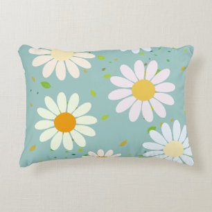 Eenvoudige Daisy Bloemen Bloempatroon trendy Girly Accent Kussen