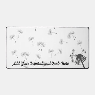 Eenvoudige Dandelion DeskMat | Voeg je eigen motiv Bureaumat