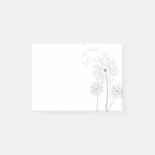Eenvoudige Dandelion Seeds Baling Post-it® Notes (Voorkant)