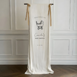 Eenvoudige decoraties voor babykarren, op maat gem spandoek