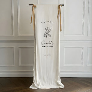Eenvoudige decoraties voor babykarren, op maat gem spandoek