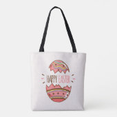 Eenvoudige decoratieve paaseieren | Canvas tas (Achterkant)